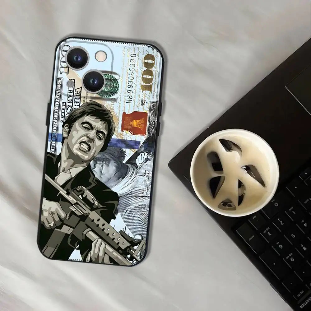 Coque de téléphone Tony M-Montana de S-Scarface pour iPhone