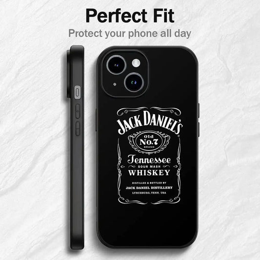 Coque de téléphone noire J-Jack D-Daniels pour iPhone