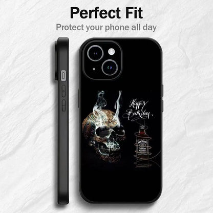 Coque de téléphone noire J-Jack D-Daniels pour iPhone