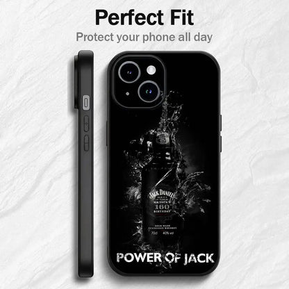 Coque de téléphone noire J-Jack D-Daniels pour iPhone
