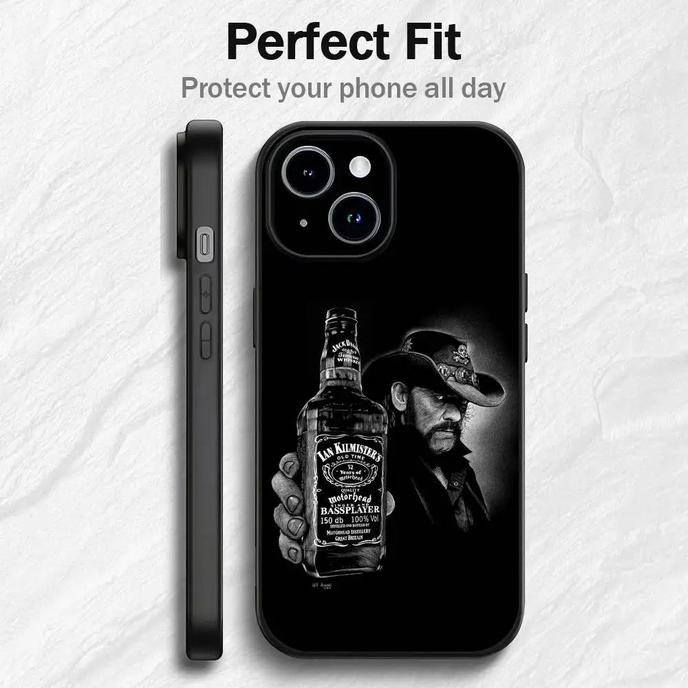 Coque de téléphone noire J-Jack D-Daniels pour iPhone