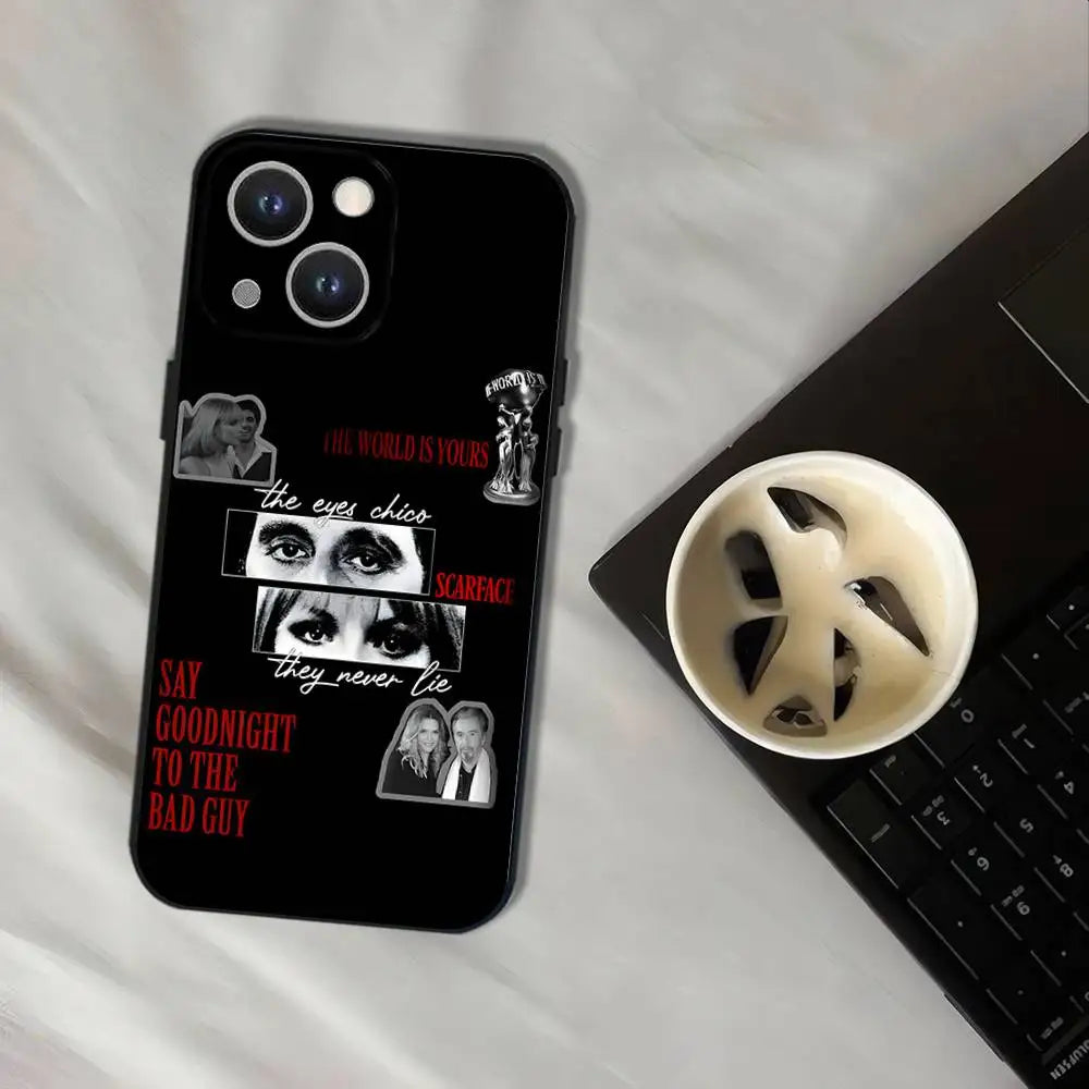 Coque de téléphone Tony M-Montana de S-Scarface pour iPhone