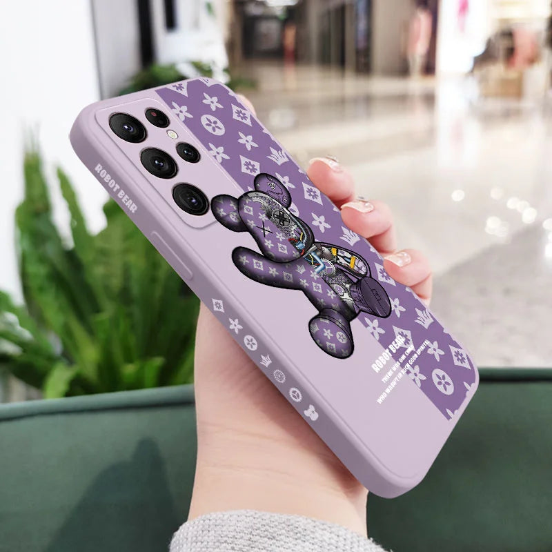 Coque de téléphone Ours mécanique pour Samsung