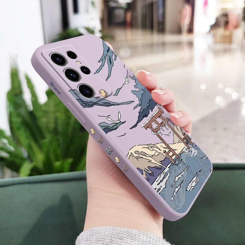 Étui de téléphone Snowy Gate pour Samsung