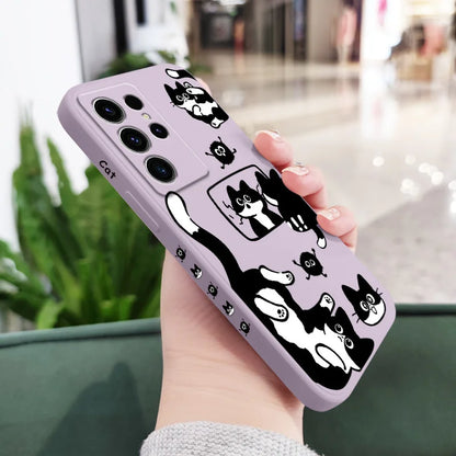 Coque de téléphone Fluffy Cat pour Samsung