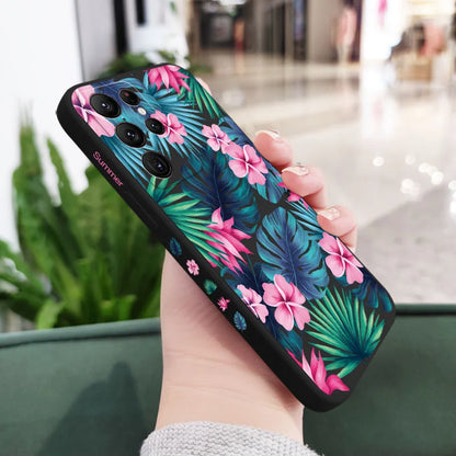 Coque de téléphone à fleurs colorées pour Samsung