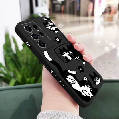 Coque de téléphone Fluffy Cat pour Samsung