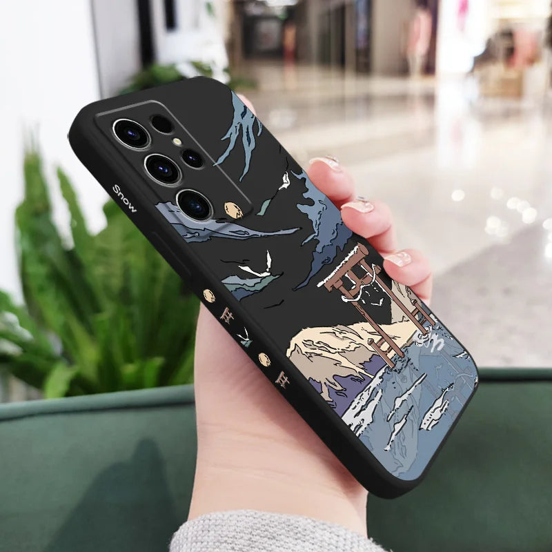 Étui de téléphone Snowy Gate pour Samsung