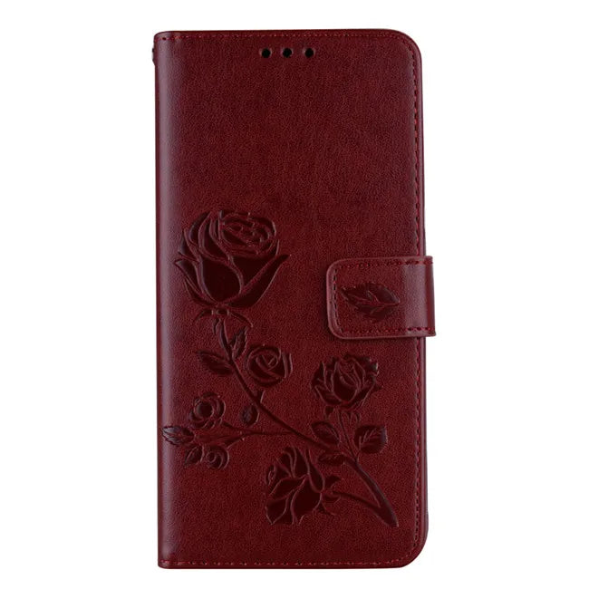 Étui portefeuille en cuir pour Huawei