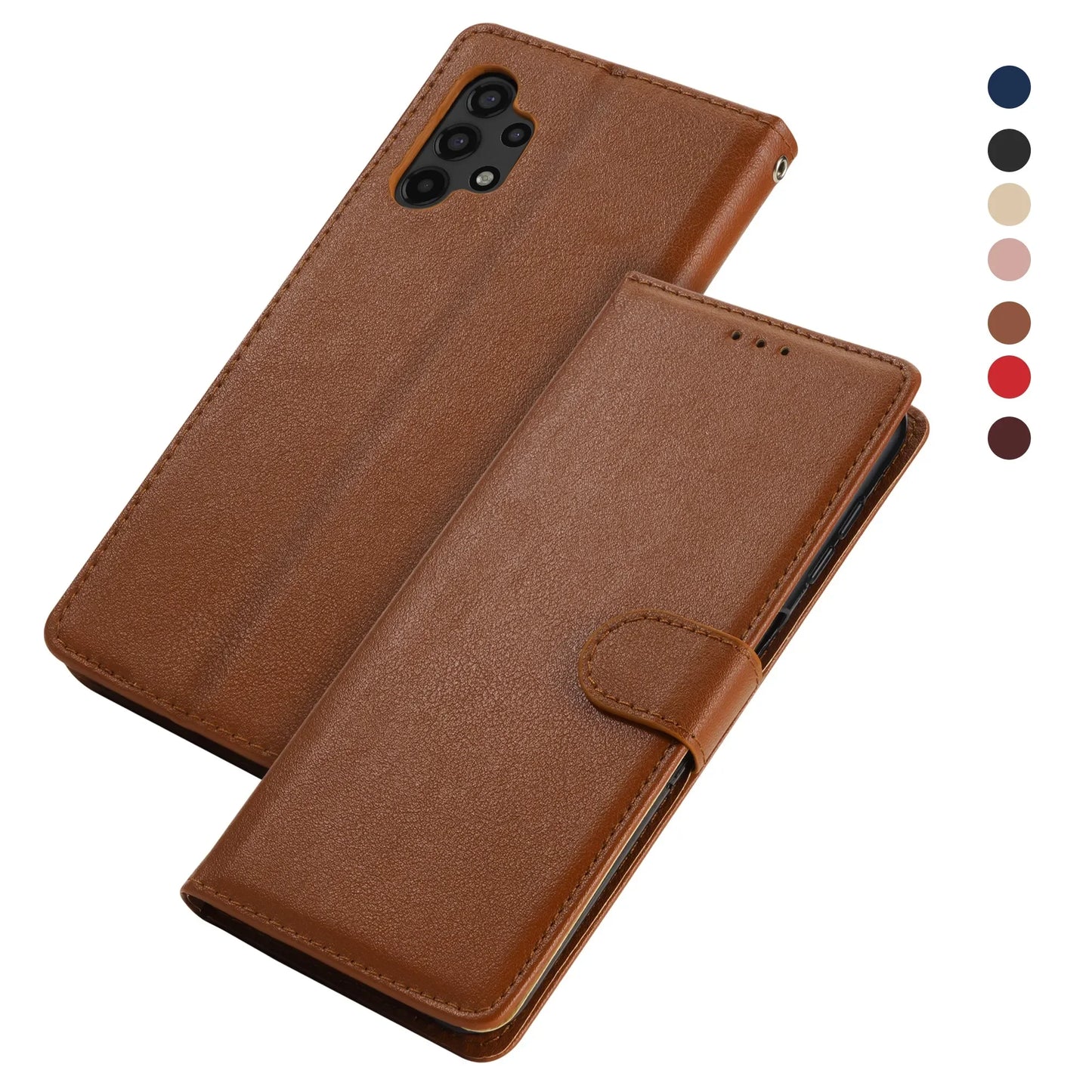 Étui portefeuille en cuir pour Huawei
