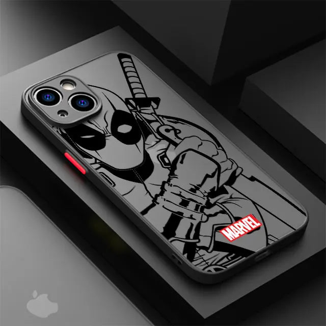 Coque mate transparente pour iPhone