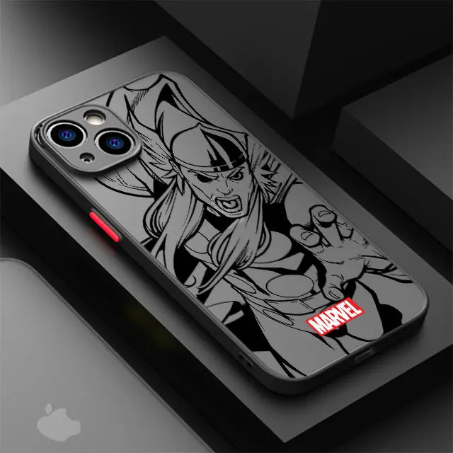 Coque mate transparente pour iPhone
