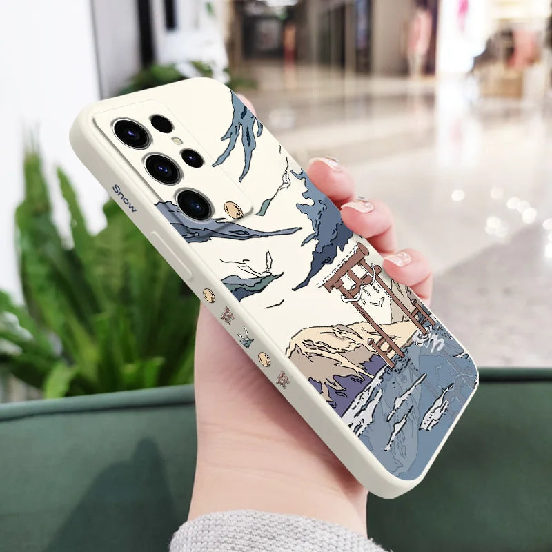 Étui de téléphone Snowy Gate pour Samsung