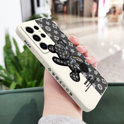 Coque de téléphone imprimée ours mignon pour Samsung Galaxy