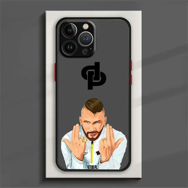 Coque de téléphone JuL pour iPhone - Finition translucide givrée