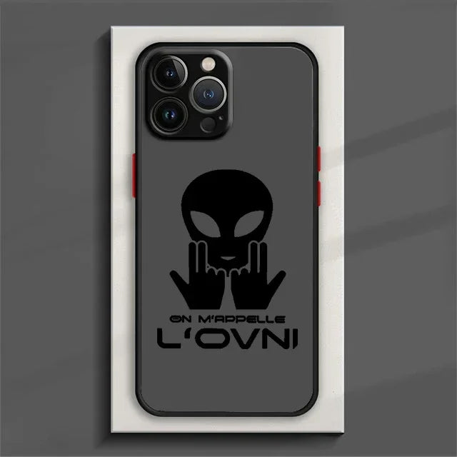 Coque de téléphone JuL pour iPhone - Finition translucide givrée