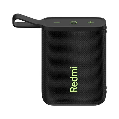 Enceinte Bluetooth portable noire Redmi avec boutons volume et boucle de transport