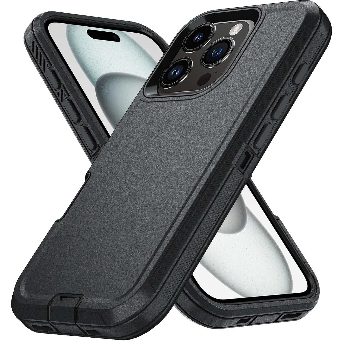 Coque de protection antichoc pour iPhone avec support