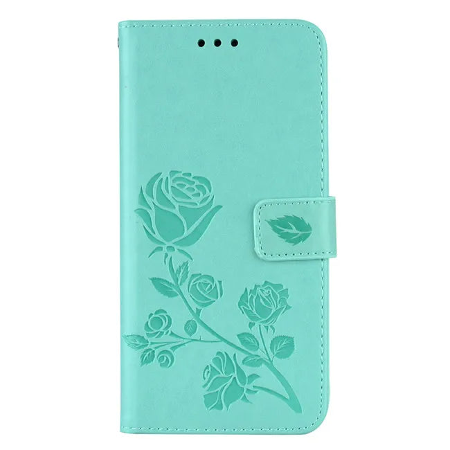 Étui portefeuille en cuir pour Huawei