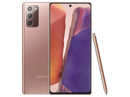 Smartphone Samsung Galaxy Mystic Gold avec triple caméra arrière et stylet S Pen assorti