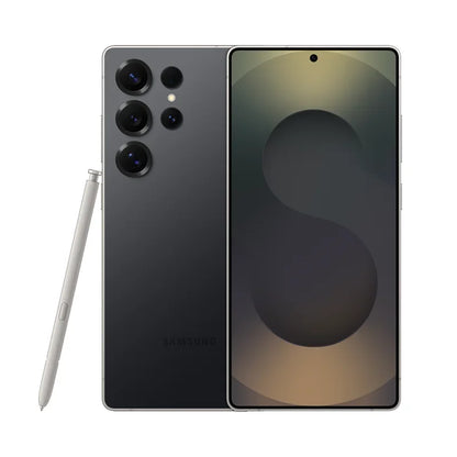Smartphone Samsung noir avec stylet S Pen, caméra quadruple et écran Infinity-O